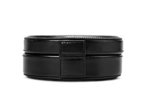 Sac à main élégant en cuir brillant pour femme, sac à maquillage de luxe élégant, design elliptique unique, trousse de toilette pour filles. - Product Image 3