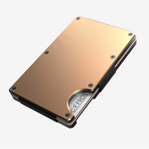 Fábrica por encargo CNC mecanizado de fibra de carbono anodizado aluminio Metal frontal trasero <span class=keywords><strong>Ridge</strong></span> <span class=keywords><strong>Wallet</strong></span> - Product Image 6