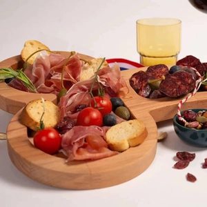 Planche Apéritive en Bambou, <span class=keywords><strong>Plateau</strong></span> à <span class=keywords><strong>Fromage</strong></span>, Planche de Service Vin et Viande, Couverts Humoristiques pour Cuisine, Cadeau Unique pour Femme - Product Image 2