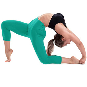 <span class=keywords><strong>Leggings</strong></span> da <span class=keywords><strong>donna</strong></span> foderati in pile a vita alta termicamente caldi pantaloni da Yoga con tasche - Product Image 6