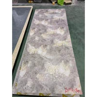 Plaque de stratifié marbré en gros, panneau PVC effet marbre 3mm pour la décoration