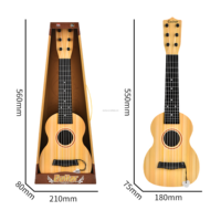 Guitare classique à six cordes pour enfants de 55 cm, jouet utilisable pour jouer d'instruments d'initiation avec des pagaies, jouets musicaux de simulation