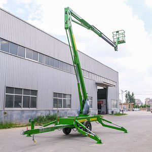 Plataforma Elevadora Araña Eléctrica de 33 m con Certificación CE, Plataforma Elevadora Araña Móvil de 30 m, Plataforma Elevadora Araña Pequeña de 33 m con Motor Diésel, Elevador de Personal Remolcable para Uso en Interiores - Product Image 3