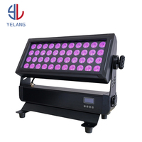 Projecteurs LED de scène Yelang 44x10W RGBW étanches IP65 avec contrôle DMX512, CRI Ra95, pour éclairage mural et de piste de danse
