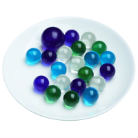 Perles de verre solides transparentes colorées, irisées et polies, sans plomb, directement de l'usine, pour les fournitures d'artisanat DIY