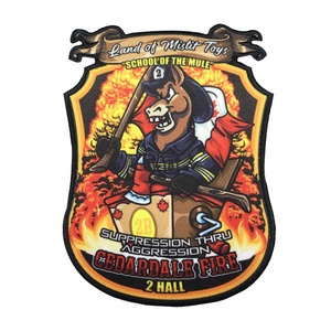 Écusson personnalisé sublimé pour pompiers, thermocollant, auto-adhésif, à scratch, pour les services d'incendie Uniforme - Product Image 3