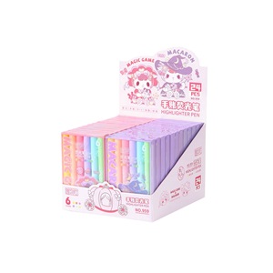 Marcadores Fluorescentes Sanrio, Marcador Fluorescente Perfumado, Marcador Fluorescente Suave para los Ojos, para Suministros de Oficina y Educativos - Product Image 4