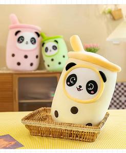 Cuscino Peluche Boba Tea con Imbottitura in Cotone PP, Design con Espressioni Kawaii per la Stanza delle Ragazze e Regali di Compleanno - Product Image 1