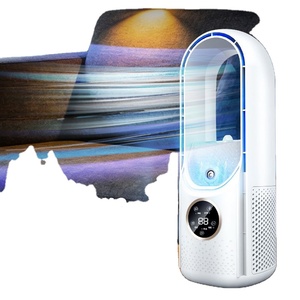 2026 Bladeless Desk Fan with Humidifier, 6-Speed USB Rechargeable Air Cooler, Negative Ion Purification for Office Bedroom - Product Image 1