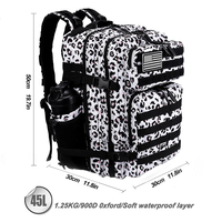 Sac à dos de sport Trailpop en tissu Oxford anti-transpiration, avec sangle pour tapis de yoga, sac de sport fonctionnel pour vestiaire, sac à dos de fitness 45L