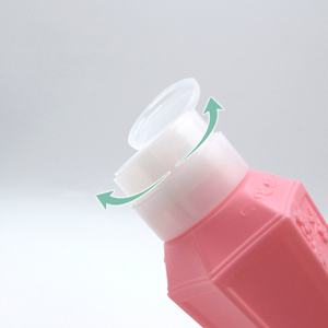 Flacon pompe vide en plastique en forme de losange pour dissolvant de vernis à ongles, distributeur à pression pour nettoyage - Product Image 3