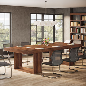 Large Modern Wooden Steel Plastic Conference <b>Table</b> <b>Office</b> Meeting Room Boardroom Cable Management Cabinet Base High Quality - Product Image 3