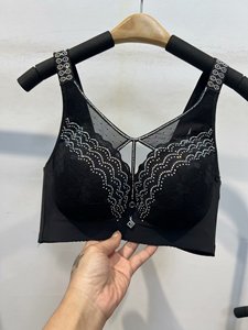 Nuevo <span class=keywords><strong>Sujetador</strong></span> de Mujer con Soporte para el Pecho, Copa Delgada, Transpirable, con Pedrería, Sin Aro, Push-Up, Sexy y Cómodo - Product Image 6