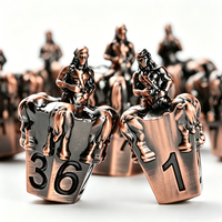 Ensemble de dés en métal Centaure 3D, dés polyédriques en alliage de zinc, jeu de dés de table RPG DND TRPG, 7 pièces, figurine fantastique