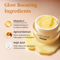 Crème Visage Éclaircissante Bio Douce au Logo Personnalisé à l'Acide Kojique et Vitamine C pour Soin Quotidien de la Peau