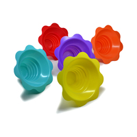 Plus de styles et tailles pour les gobelets à glace pilée transparents en forme de fleur, gobelets à neige en forme de cône, anti-fuite