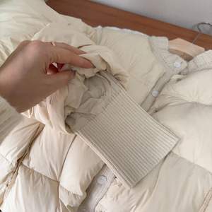 Parkas simples pour femmes de bureau, deux pièces, patchwork, court, pull femme, fin, chaud, tout-aller - Product Image 3