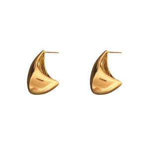 Pendientes colgantes de triángulo geométrico clásico de 18K, pendientes bohemios de moda delicada, joyería, pendientes de gota hipoalergénicos para mujer - Product Image 1