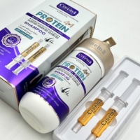 Ensemble de soins capillaires professionnels Cinema 4 en 1 avec Botox, kératine, collagène, shampooing réparateur anti-chute de cheveux, après-shampoing filmant pour les cheveux
