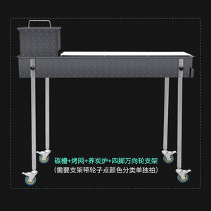 Les grils à <span class=keywords><strong>charbon</strong></span> de bois commerciaux sont élargis et épaissis. Les magasins de <span class=keywords><strong>barbecue</strong></span> ont installé des fers à kebab et des fours à poisson grillé. - Product Image 3