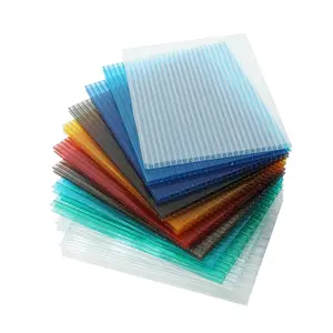 UV Resistance Polycarbonate Endurance Board Corrugated Sheet Pc Hollow Skylight Roofing Sheet Cover Oem