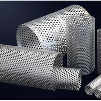 Tubes perforés en acier inoxydable 304 sur mesure, motifs de perforation personnalisés, fabricants d'usine