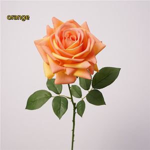 Flores artificiales de alta calidad con textura que retiene la humedad, ramo de rosas turcas de un solo tallo para decoración del hogar. - Product Image 4