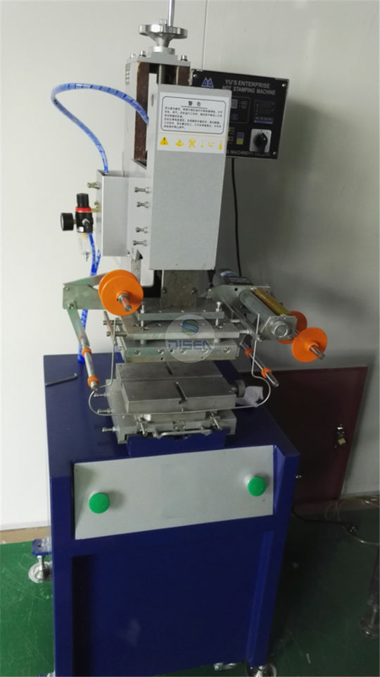 Mini Digital Leather Wood Embossing Brand Logo Custom Hot Foil Stamping Machine with Pneumatic Cylinder Hot Pressing · image 4
