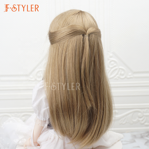 FSTYLER синтетический мохер, полуподъем, <span class=keywords><strong>18</strong></span> дюймов, американская девушка, оптовая продажа, оптовая продажа, аксессуары для кукол, парик для кукол - Product Image 6