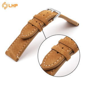 OEM di alta qualità fatto a mano 18mm 20mm 22mm <span class=keywords><strong>cinturino</strong></span> in <span class=keywords><strong>pelle</strong></span> <span class=keywords><strong>scamosciata</strong></span> con Logo personalizzato alla moda <span class=keywords><strong>cinturino</strong></span> Smartwatch - Product Image 5