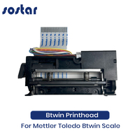Printhead dan Roller Karet Original Btwin LTPH245D-C384-E H245 untuk Timbangan Mettler Toledo BTwin 3680C, Suku Cadang Timbangan Grosir