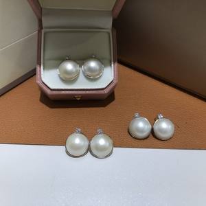 Queen's Classic Sea Pearl Stud <b>Earrings</b> 16-17mm S925 Silver <b>Fine</b> Jewelry - Product Image 4