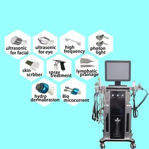 12 In 1 Multifunctionele Verticale Hydra-Reiniging Waterstraalmachine Hydro-Dermabrasie Peeling Jet Zuurstoftherapie Machine