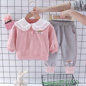 Ensembles de vêtements pour bébé, prix d'usine, à manches longues, pantalons pour enfants, ensemble complet pour bébé fille, vente en gros - Product Image 2