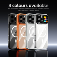 Casing Ponsel Trendi Baru dengan Remote Kontrol Layar Pintar untuk iPhone 16 17 pro max Casing Ponsel Pintar Magnetik