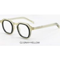 2024bold acétate lunettes cadre hommes Prescription optique myopie acétate lunettes femmes rétro lunettes