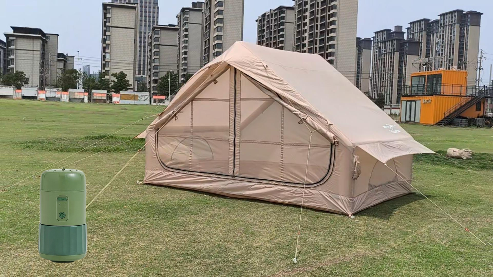 Single door tent [without skylight - electric inflation pump]