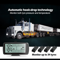 Kit de surveillance de pression des pneus (TPMS) Promata MATA7-6I pour camions, 6 capteurs internes, évolutif jusqu'à 34 pneus, pour camions rigides et véhicules lourds