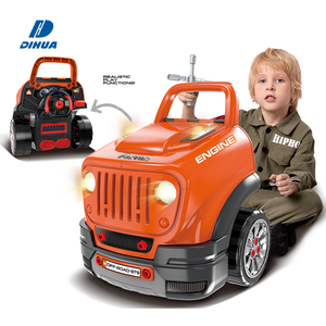 Coche de <span class=keywords><strong>juguete</strong></span> de construcción con motor de luz y sonido para niños, ensamblaje de taller de reparación - Product Image 1