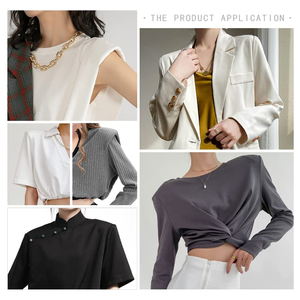 Almohadillas de hombro para mujer, esponja de costura, potenciador de hombro fino, hombros redondos, Blazer, <span class=keywords><strong>camiseta</strong></span>, vestidos, accesorios de costura - Product Image 4