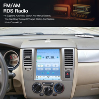HFMidia 9.7 inci Radio BT Layar Vertikal Multimedia Video Head Unit Untuk Nissan Tidda 2008-2011 Wireless CarPlay Auto Players
