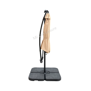 Parasol suspendu pliable traditionnel en acier, imperméable, avec tissu en polyester pour hôtel, patio, piscine et jardin DC- - Product Image 3