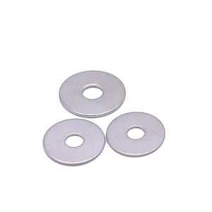 Rondelles plates industrielles en acier inoxydable <span class=keywords><strong>de</strong></span> grande taille, conformes à la norme DIN, rondes, en zinc, laminées à froid, taille impériale - Product Image 1
