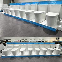 WC en céramique pour salle de bain, sanitaire, cuvette de toilette, chasse d'eau par siphon, toilettes monobloc