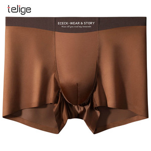 <strong>Satin</strong> Ice Silk Men's Underwear Brief <strong>Boxers</strong> Comfortable Fashion Adult Breathable <strong>Boxers</strong> - Product Image 4