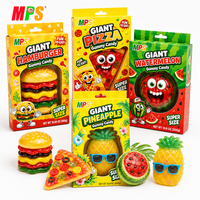 Caramelos de Goma Gigantes Personalizados MPS - Sabor Afrutado Bajo en Azúcar, Forma de Dibujos Animados, Multicolores