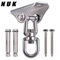 Plaque de fixation en acier inoxydable 304, crochet pivotant pour hamac, chaise suspendue, accessoires de balançoire d'extérieur