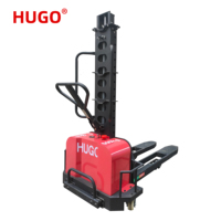 500kg 700kg batteria al litio autocaricante Pallet Loader semi elettrico auto carico sollevamento impilatore portatile autocaricante