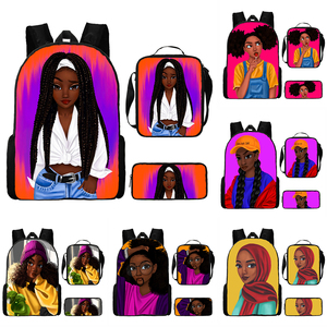 Mochilas escolares de moda Mochila para estudiantes de jardín de infantes para niños de Arte Africano negro para la escuela - Product Image 1