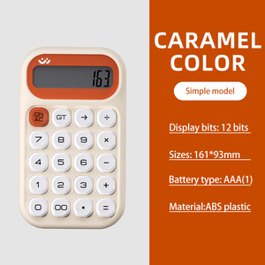 Nouveau design 12 chiffres bouton de cube de sucre calculatrice électronique pour calculatrices de conception de mode étudiante avec fonction simple de base - Product Image 6